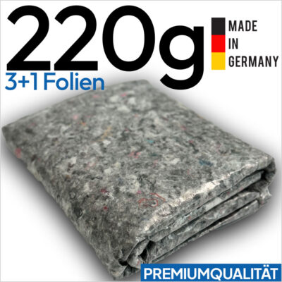 Abdeckvlies Faltware 220g/m² | 3m x 1m | 4 Stück